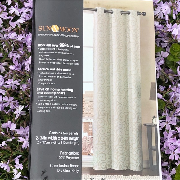 Sun Moon Accents New Set Of 4 Heavy Blackout Curtains Panels 84 Poshmark